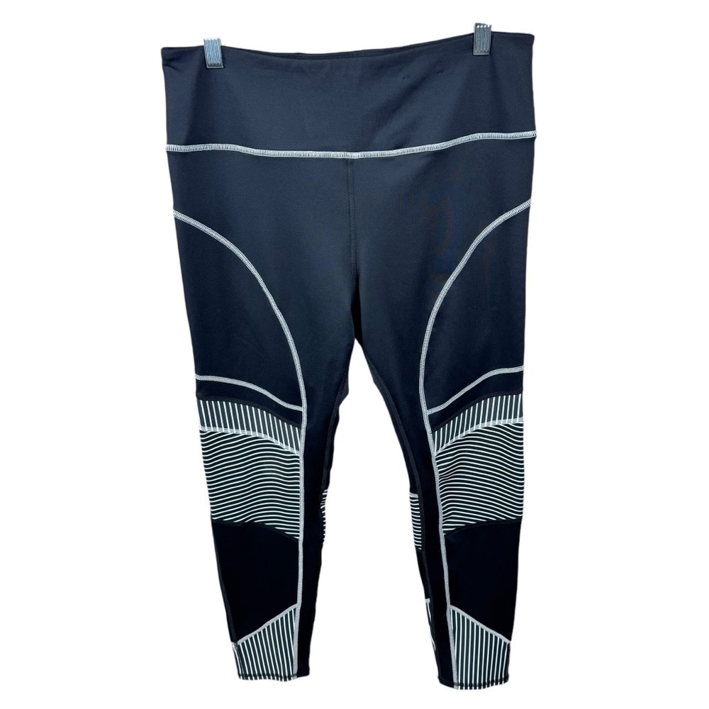 Fila Sport Black with White Stripes Legging